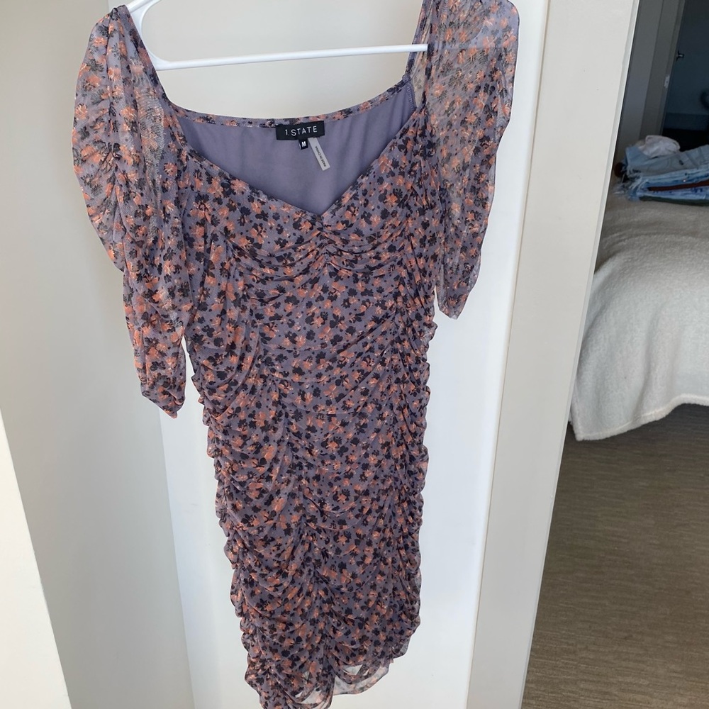 1. State Ruched Mini Dress